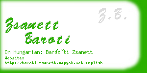 zsanett baroti business card